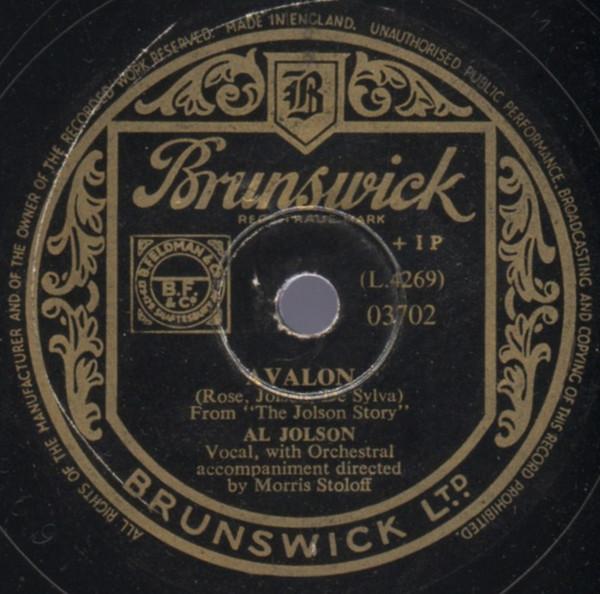 Al Jolson - Avalon / Anniversary Song