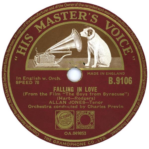 Allan Jones  - Falling In Love / Who Are You?