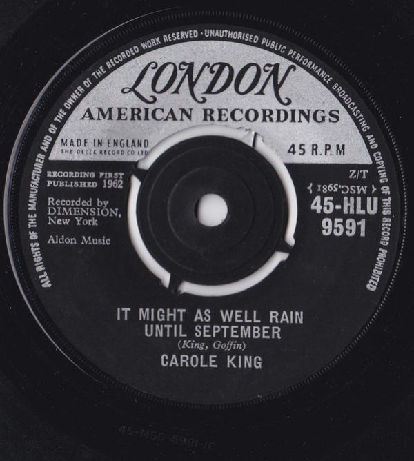 Carole King - It Might As Well Rain Until September