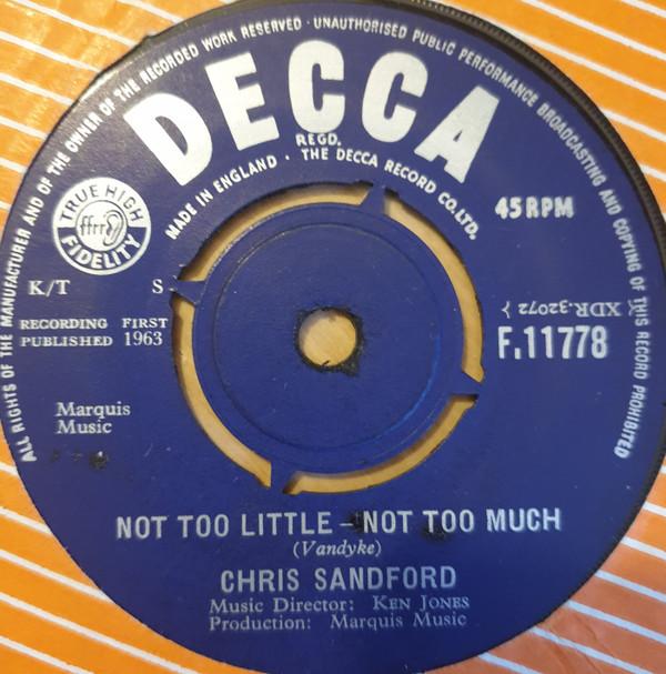 Chris Sandford - Not Too Little - Not Too Much