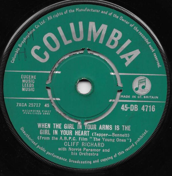 Cliff Richard - When The Girl In Your Arms Is The Girl In Your Heart