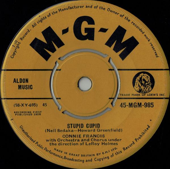 Connie Francis - Stupid Cupid / Carolina Moon