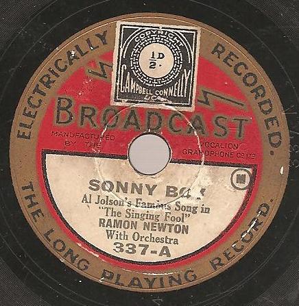 Cyril Ramon Newton - Sonny Boy / There's A Rainbow 'Round My Shoulder