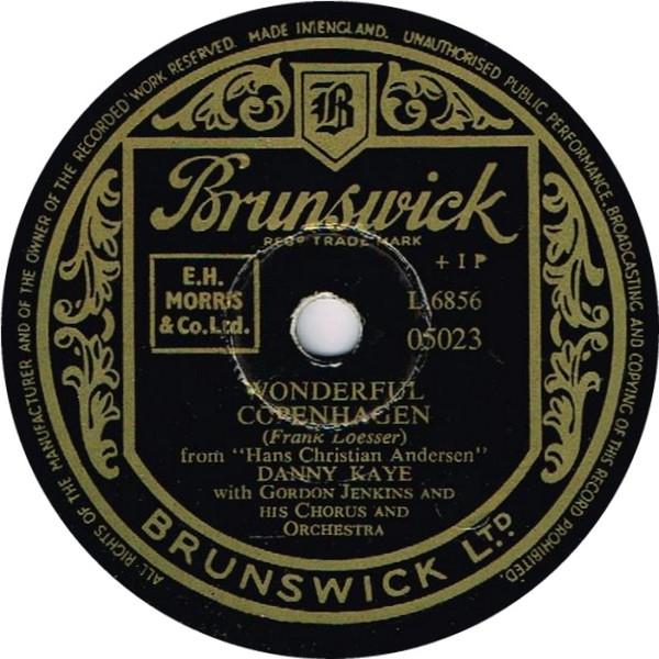 Danny Kaye  - Wonderful Copenhagen / Anywhere I Wander
