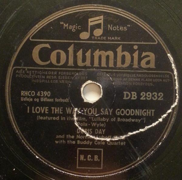 Doris Day, Norman Luboff Choir, The Buddy Cole Quartet - I Love The Way You Say Goodnight / In A Shanty In Old Shanty Town