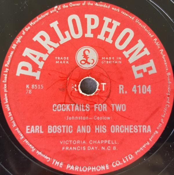 Earl Bostic And His Orchestra - Cocktails For Two / When Your Lover Has Gone