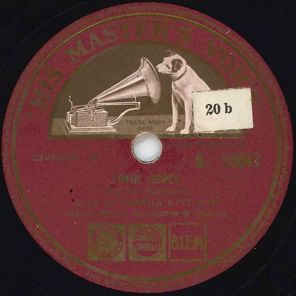 Eartha Kitt, Henri René And His Orchestra - Lovin' Spree / Under The Bridges Of Paris