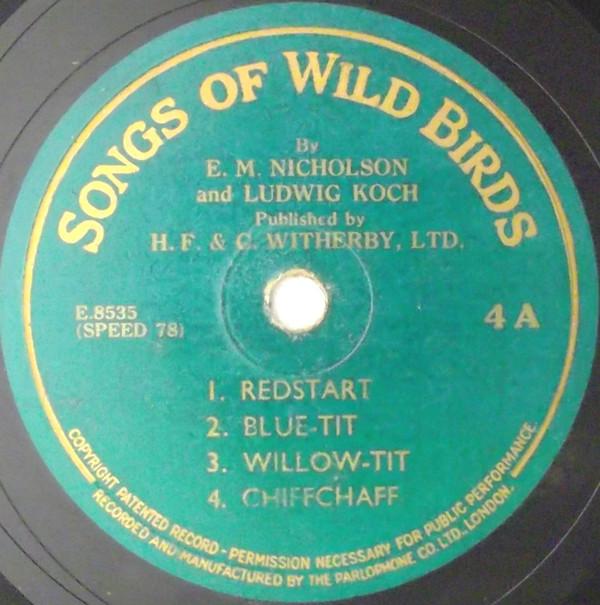 Edward Max Nicholson, Ludwig Koch - Songs Of Wild Birds 4