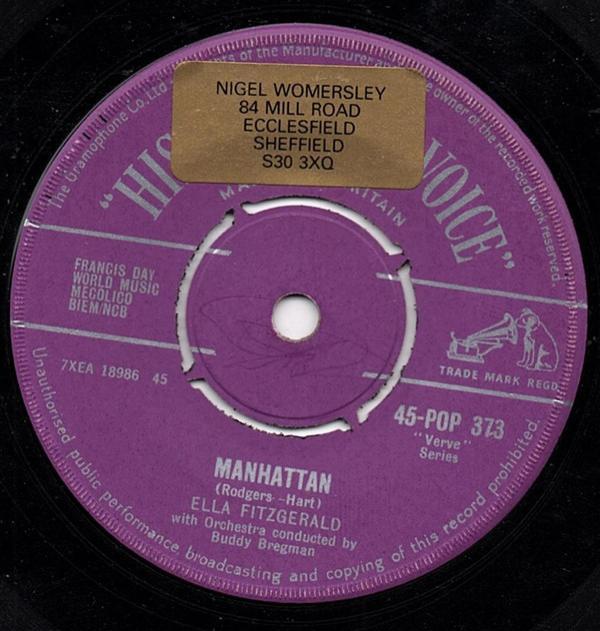 Ella Fitzgerald - Manhattan