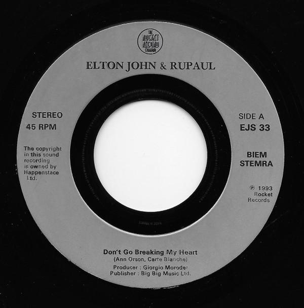 Elton John, RuPaul - Don't Go Breaking My Heart