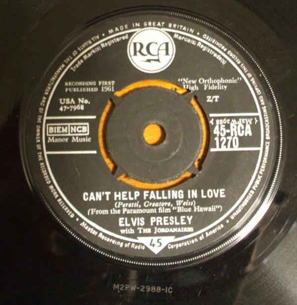 Elvis Presley, The Jordanaires - Can't Help Falling In Love / Rock-A-Hula Baby