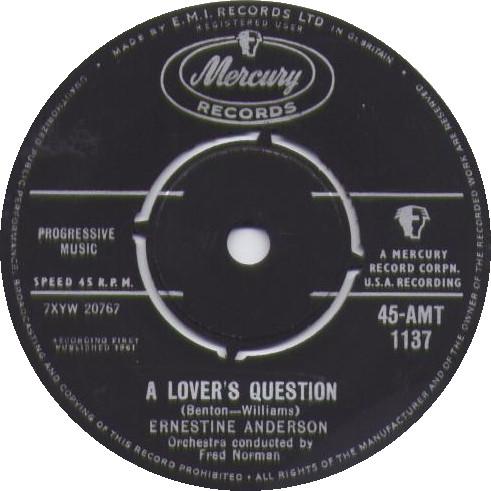 Ernestine Anderson - A Lovers Question