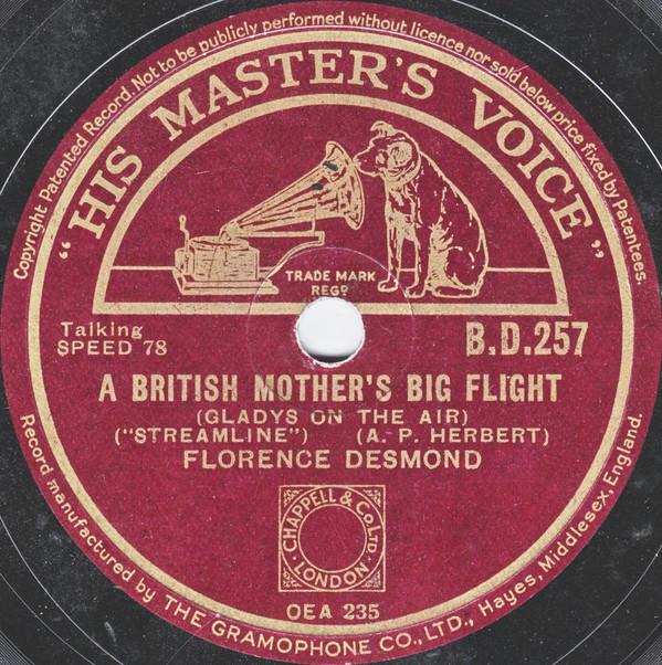 Florence Desmond - A British Mother's Big Flight / Mae Time