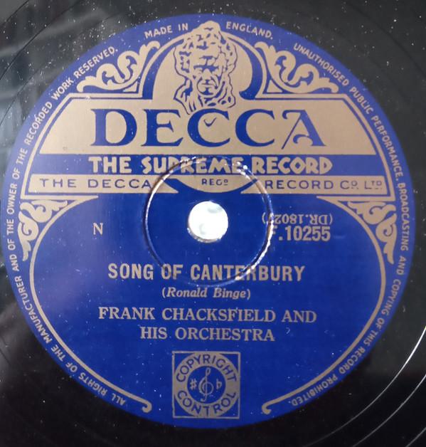 Frank Chacksfield & His Orchestra - Song Of Canterbury / The Pied Piper