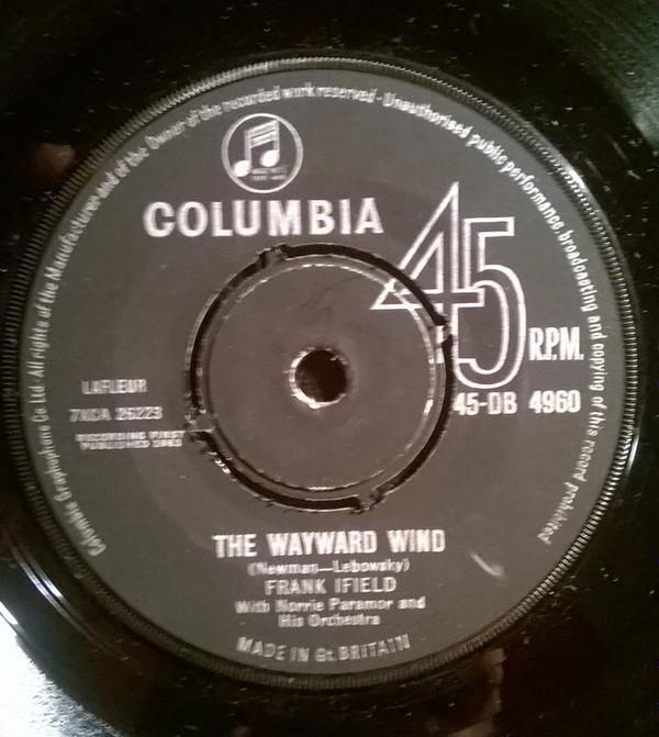 Frank Ifield, Norrie Paramor And His Orchestra - The Wayward Wind