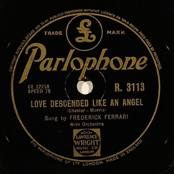Frederick Ferrari - Love Descended Like An Angel / My Love Is Only For You