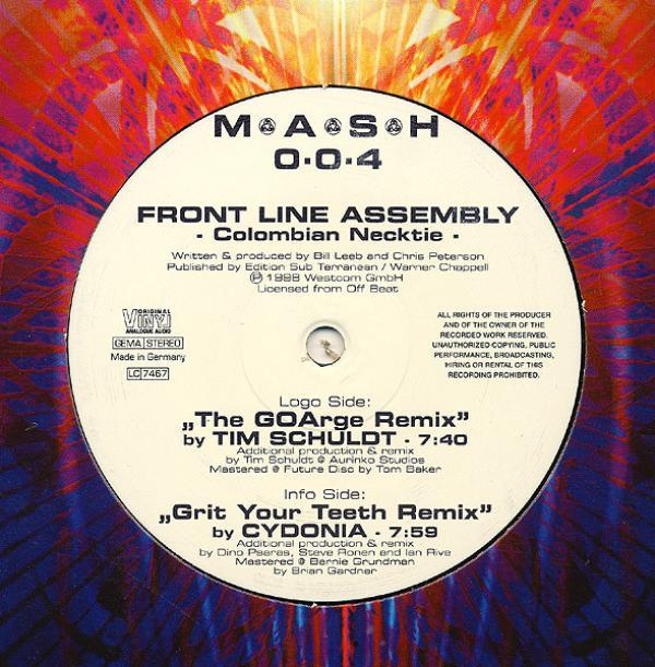 Front Line Assembly - Colombian Necktie (Grit Your Teeth Remix) / Evil Playground (Chainsaw Mix)