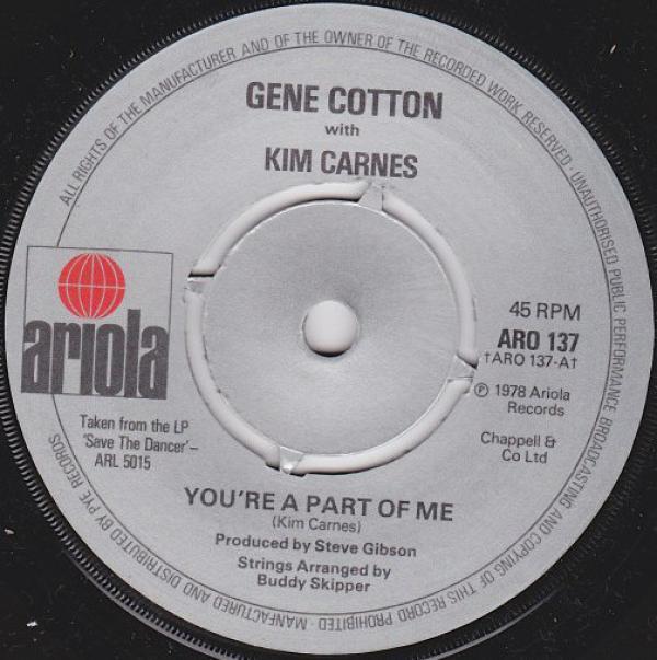 Gene Cotton, Kim Carnes - You're A Part Of Me