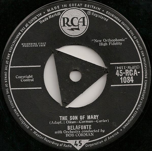 Harry Belafonte, Bob Corman's Orchestra - The Son Of Mary