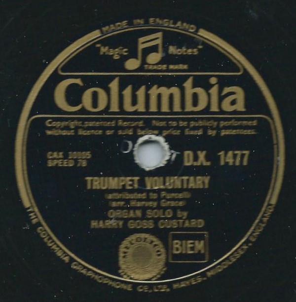 Harry Goss Custard - Trumpet Voluntary / Solemn Melody
