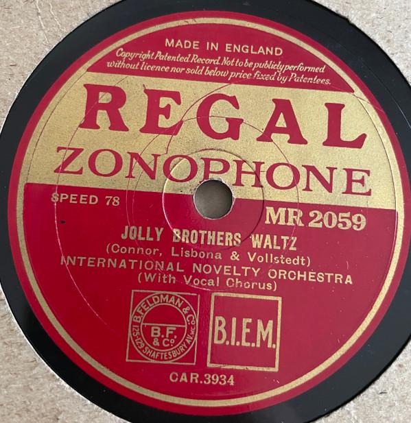 International Novelty Orchestra - Jolly Brothers Waltz / The Wedding Of The Rose