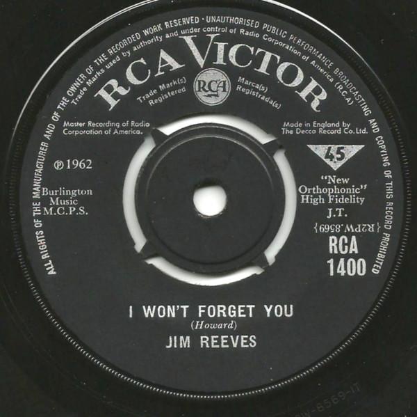 Jim Reeves - I Won't Forget You