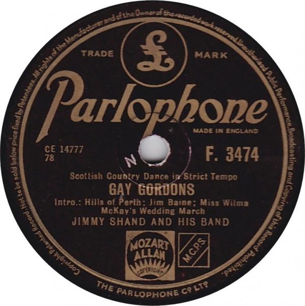 Jimmy Shand And His Band - Gay Gordons / The Queen Mary Waltz