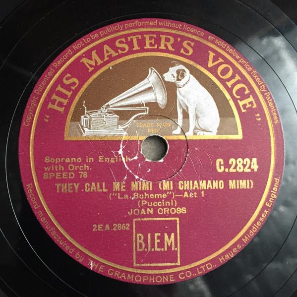 Joan Cross - They Call Me Mimi / One Fine Day