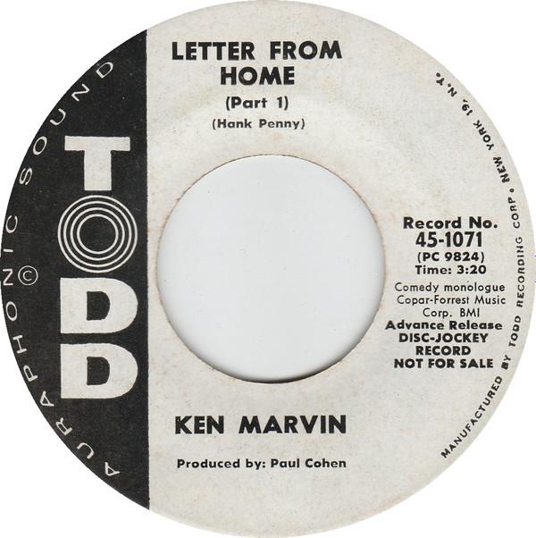 Ken Marvin - Letter From Home