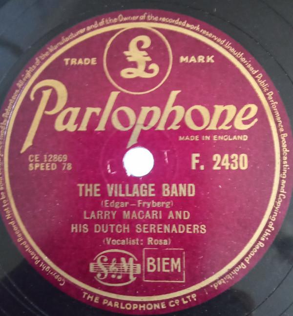 Larry Macari And His Dutch Serenaders - Leetle Mr. Baggy Breeches / The Village Band