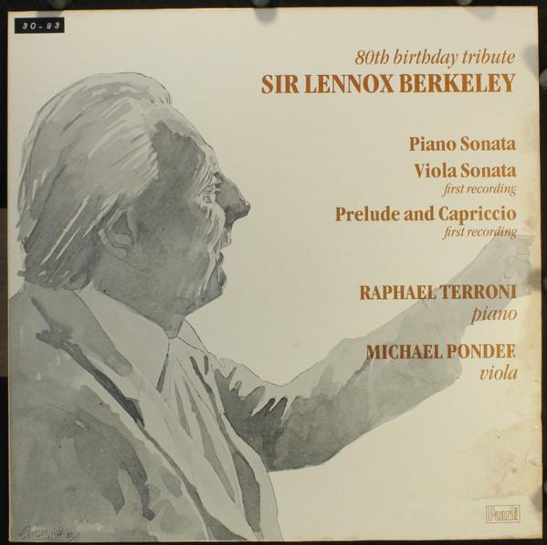Lennox Berkeley, Raphael Terroni, Michael Ponder - Piano Sonata, Viola Sonata, Prelude And Capricio