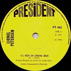 Lionel Petersen - I'll Keep On Coming Back / Freight Train