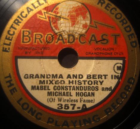 Mabel Constanduros, Michael Hogan - Grandma And Bert In Mixed History / The Bugginses' Family Group