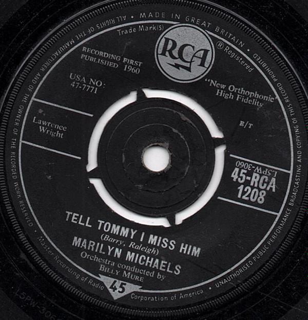Marilyn Michaels - Tell Tommy I Miss Him