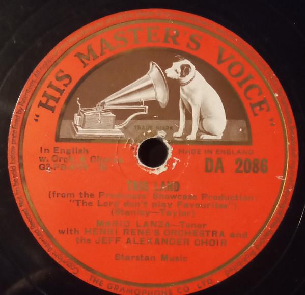 Mario Lanza, Henri René And His Orchestra, Jeff Alexander Choir - This Land / Earthbound