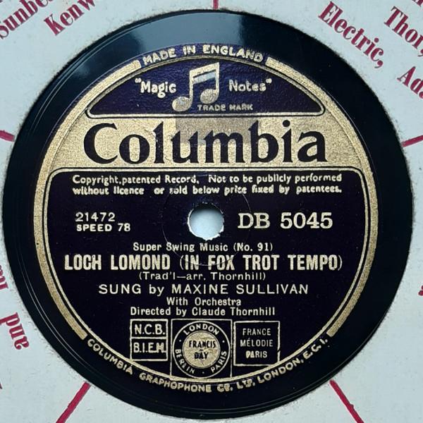 Maxine Sullivan, Claude Thornhill And His Orchestra - Loch Lomond / I'm Coming Virginia