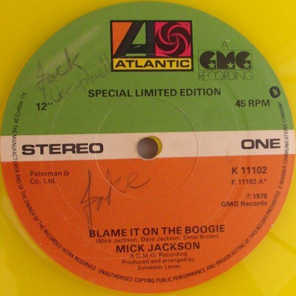 Mick Jackson - Blame It On The Boogie
