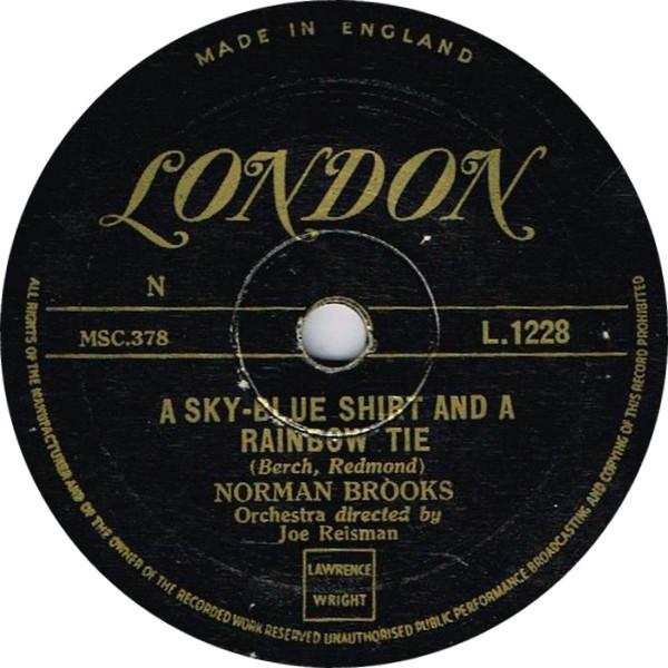 Norman Brooks - A Sky-Blue Shirt And A Rainbow Tie / This Waltz With You