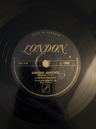 Norman Brooks - Somebody Wonderful / You Shouldn't Have Kissed Me The First Time