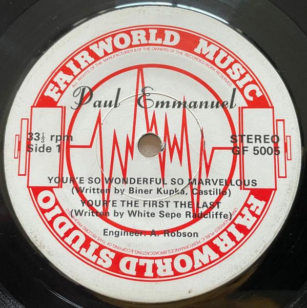 Paul Emmanuel - Your'e So Wonderful So Marvellous