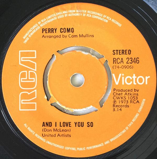 Perry Como - And I Love You So
