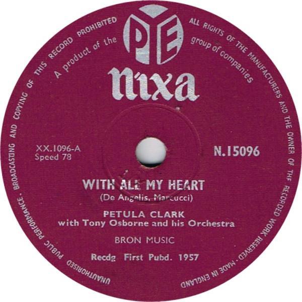 Petula Clark - With All My Heart / Gonna Find Me A Bluebird