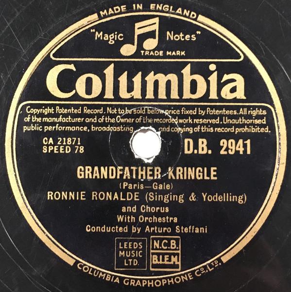 Ronnie Ronalde - Grandfather Kringle / The Skaters Waltz