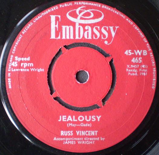 Russ Vincent - Jealousy / Hats Of To Larry