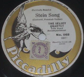 Selsey Quartet - Stein Song / Sea Songs