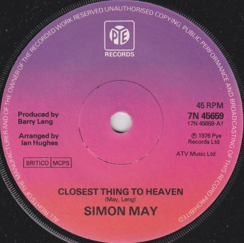 Simon May - Closest Thing To Heaven