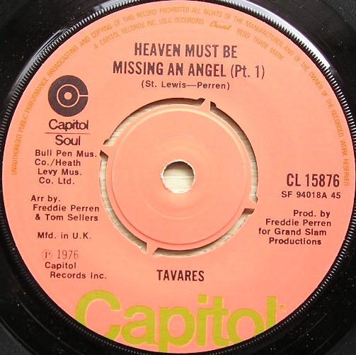 Tavares - Heaven Must Be Missing An Angel
