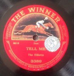 The Elliotts - Tell Me / 	I'm Forever Blowing Bubbles
