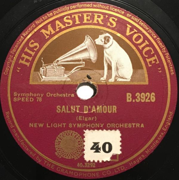 The New Light Symphony Orchestra, String Ensemble  - Salut D'amour / Serenade