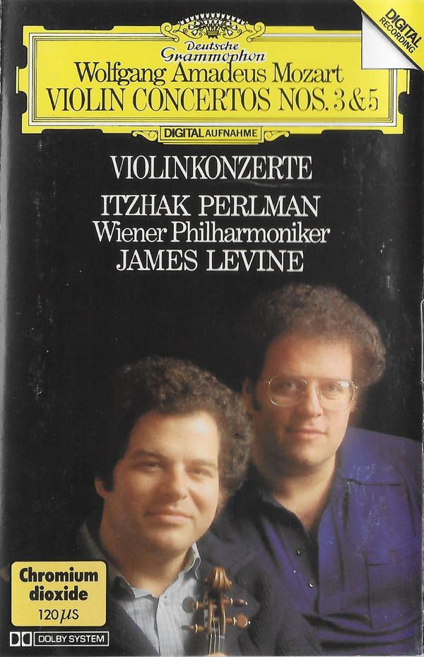 Wolfgang Amadeus Mozart, Itzhak Perlman, Wiener Philharmoniker, James Levine (2) - Violin Concertos Nos. 3 & 5 = Violinkonzerte